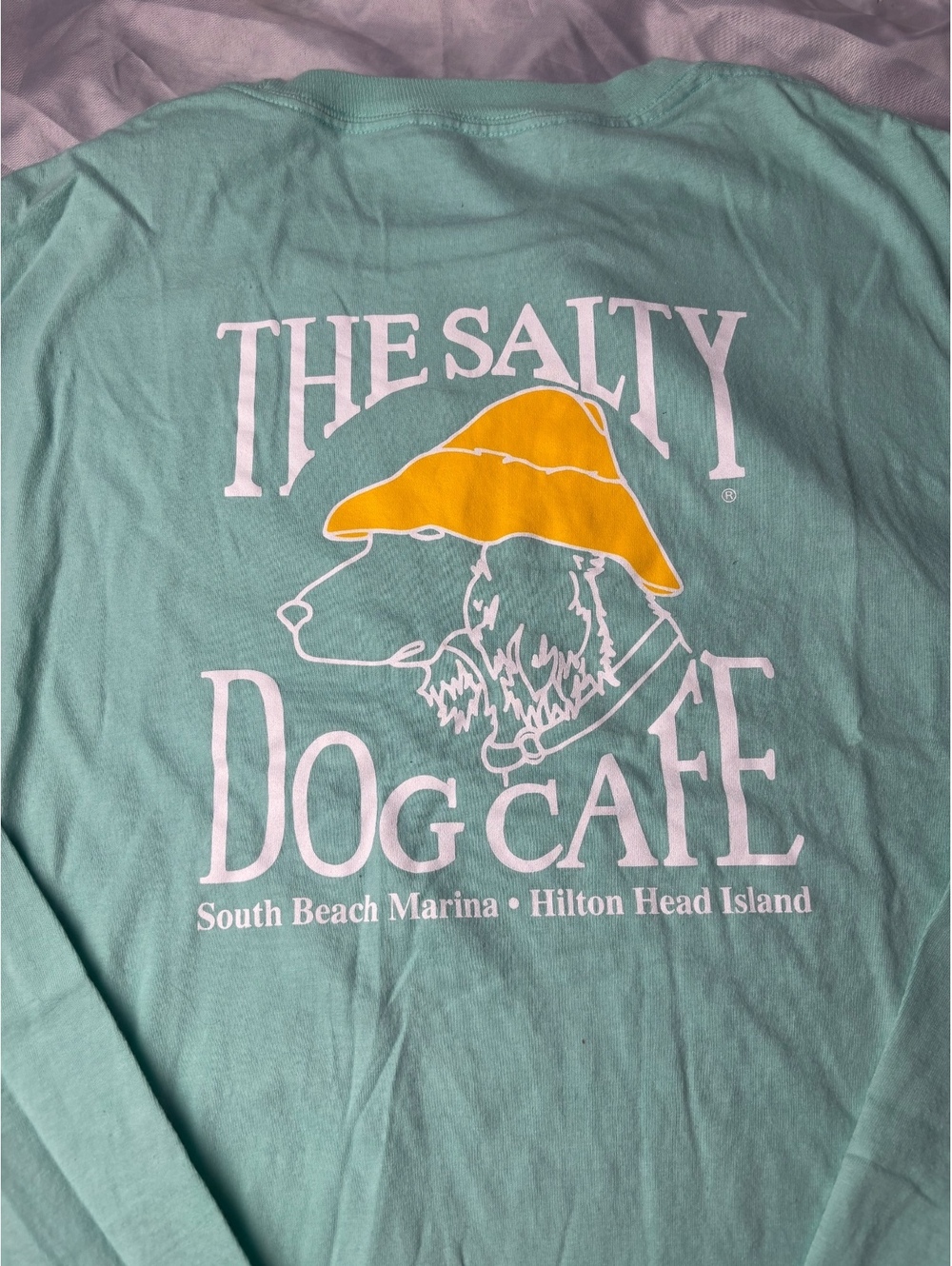The Salty Dog Cafe Long Sleeve T-Shirt in Mint Green